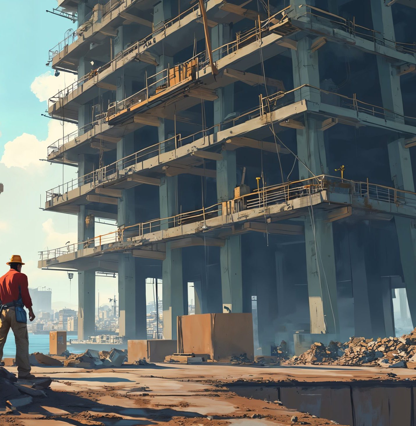 illustration construction site